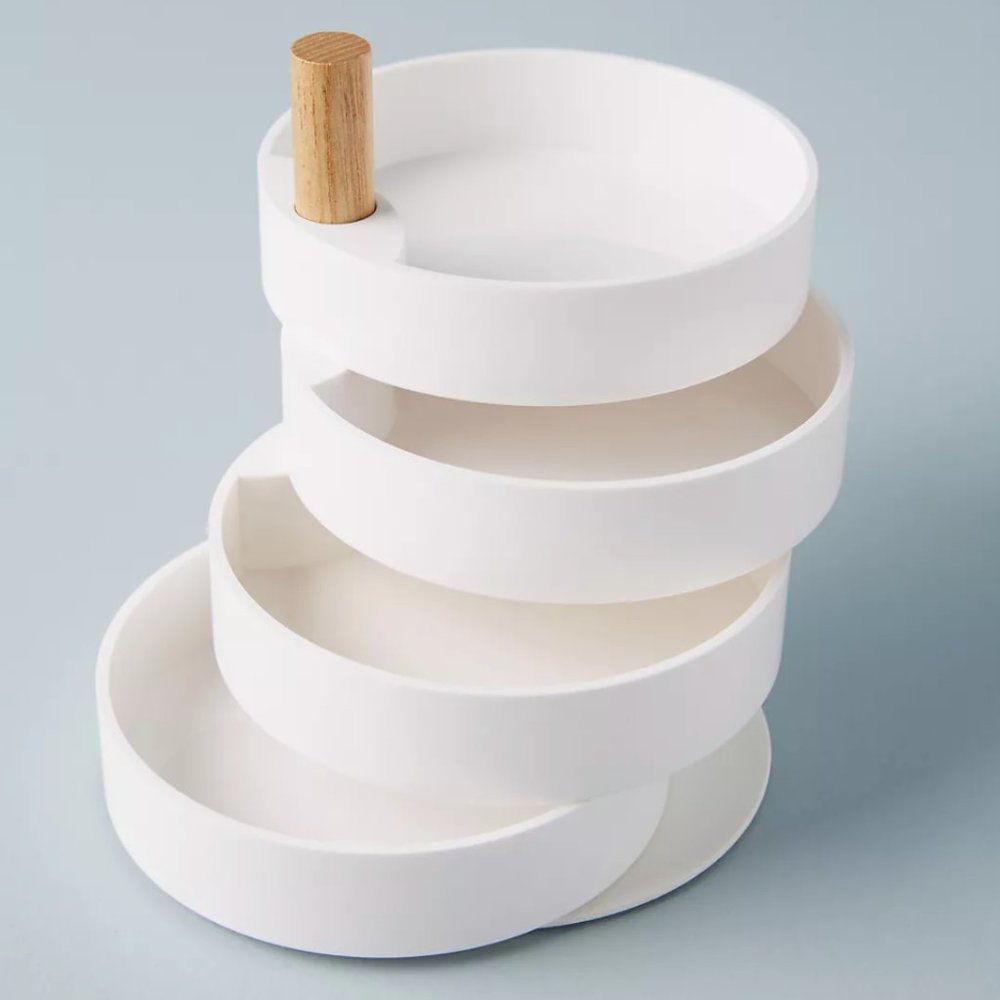 Layered Jewelry Storage Tray Organizer
